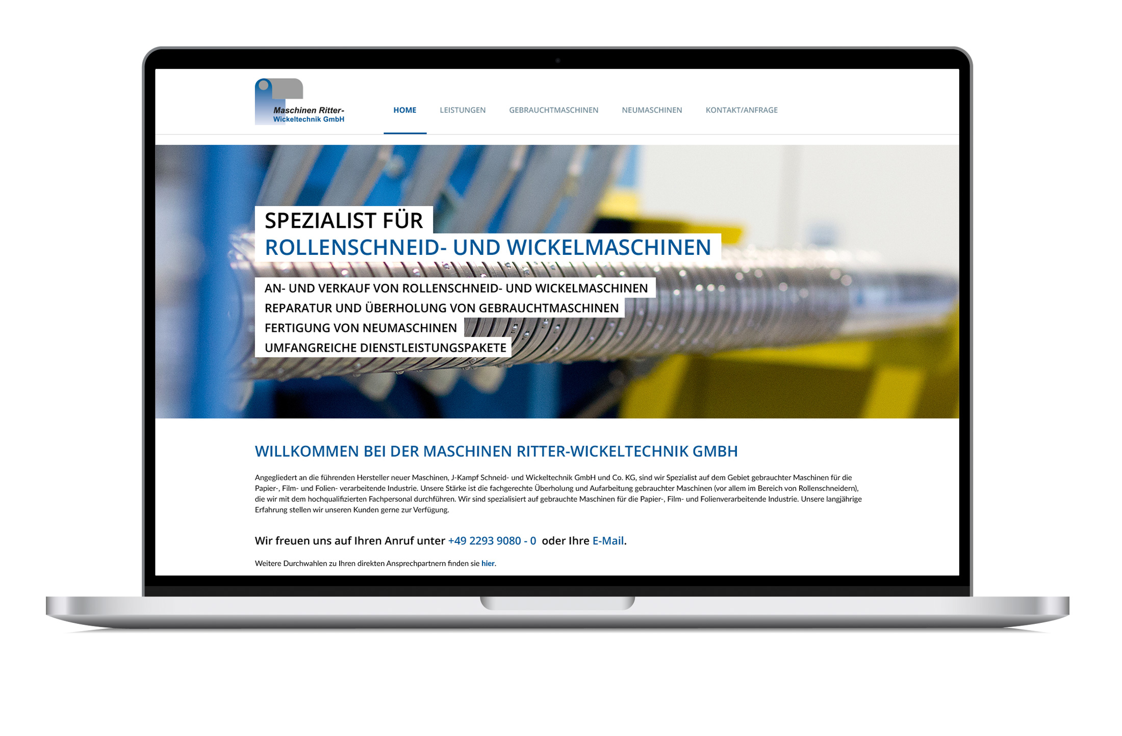 Maschinen-Ritter-Wickeltechnik-Website