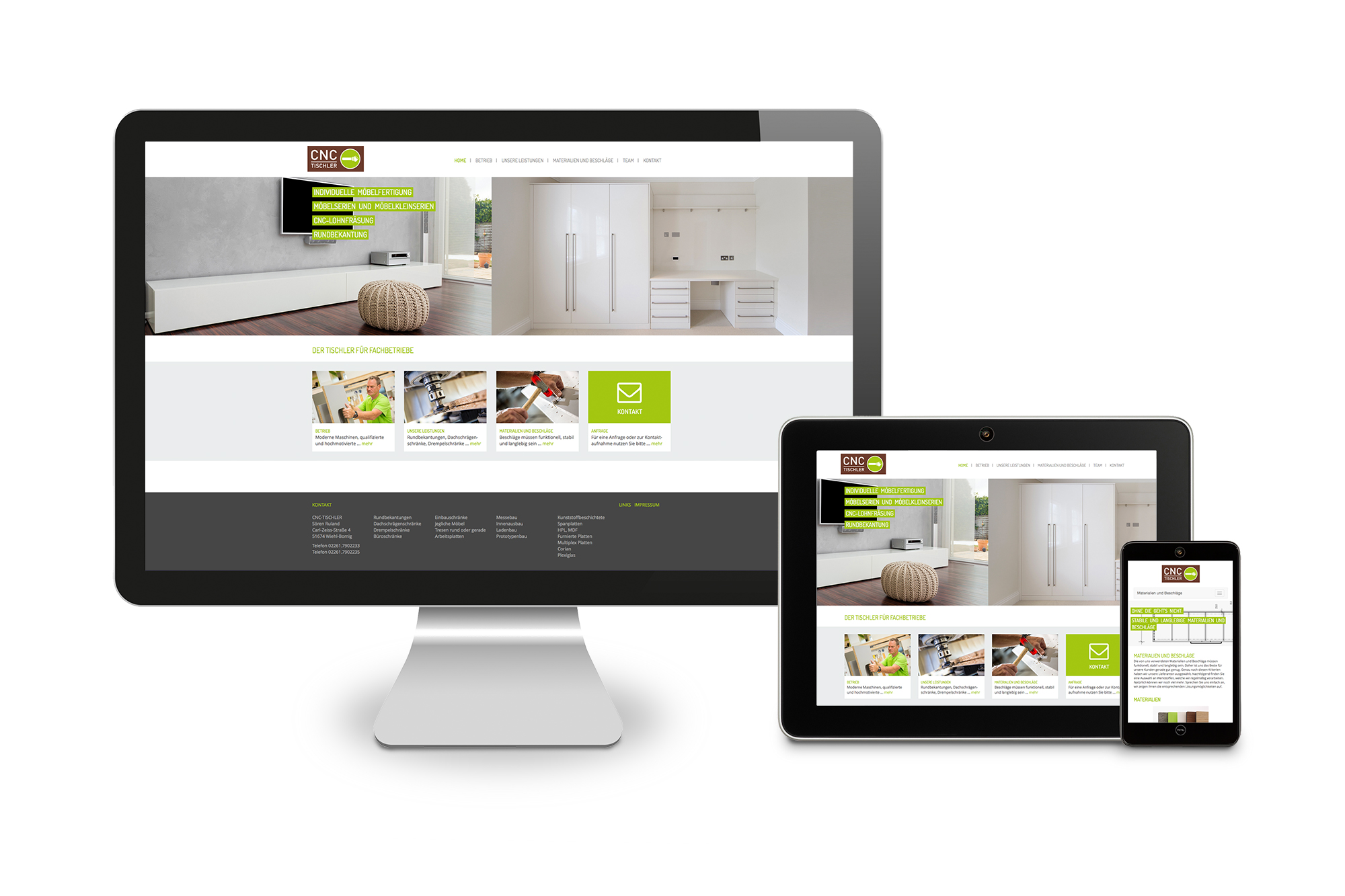 CNC-Tischler Responsive